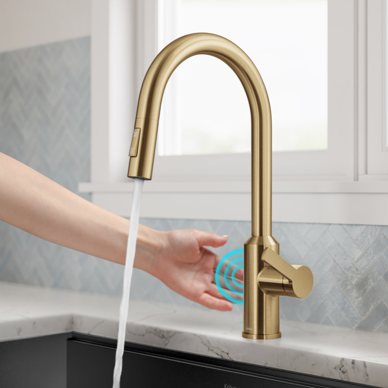 KRAUS Oletto Touchless Sensor PullDown Single Handle Kitchen Faucet